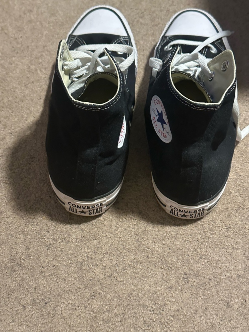Converse Black and White High-Top Canvas Sneaker - Picture 4 of 4
